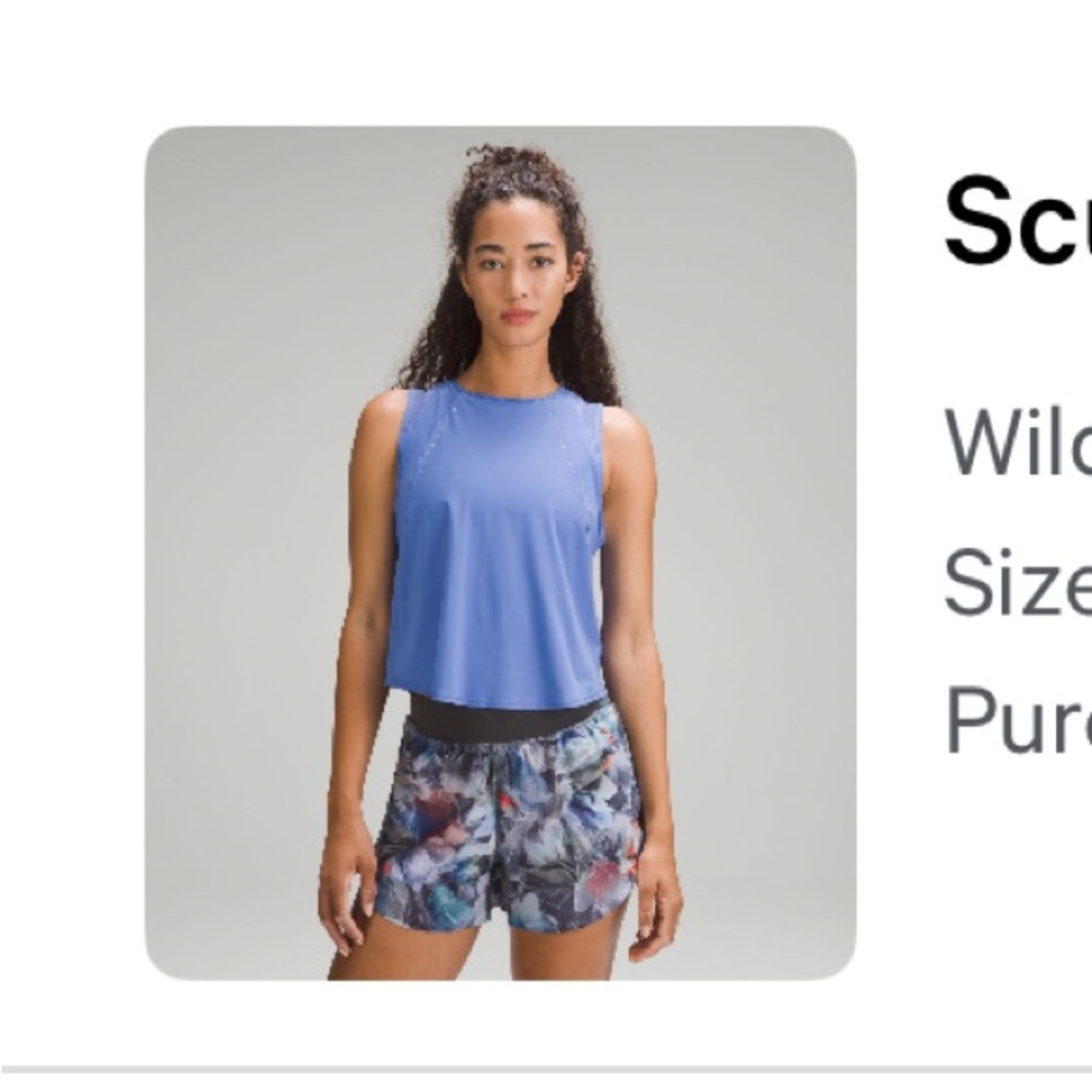 NWOT Lululemon Sculpt Cropped Tank